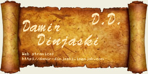 Damir Dinjaški vizit kartica